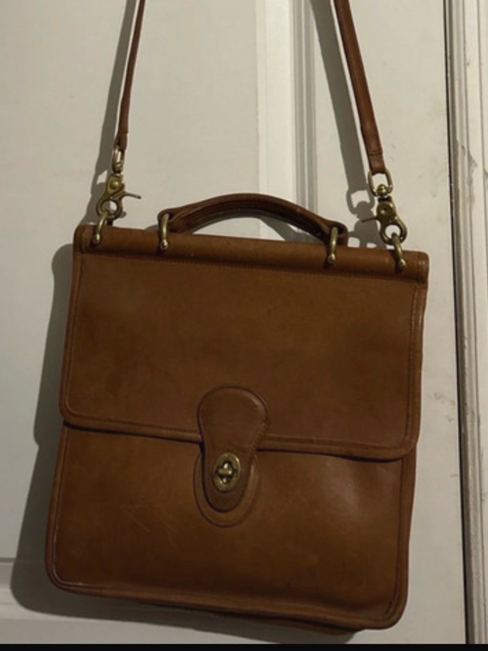 90s Vintage Coach Tan Willis Bag Crossbody Shoulder bag 9927